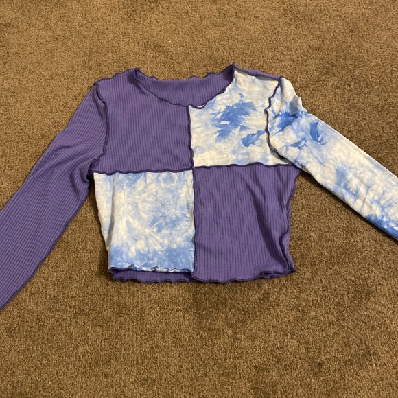 SHEIN Colorblock Ribbed Top - Picture 1 of 2